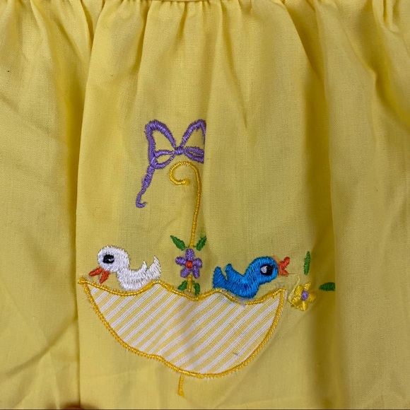 Vintage Baby Girl Dress Size 0-3 Months Yellow - Picture 4 of 6